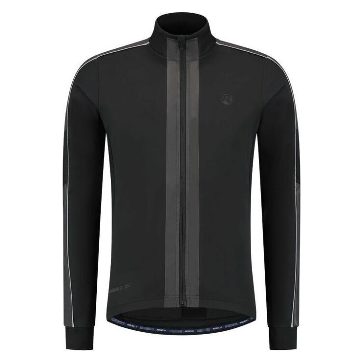 Rogelli, Herren, Velojacke, Wichtige Winterjacke Mit Warnfarbe (3XL), Schwarz, 3XL