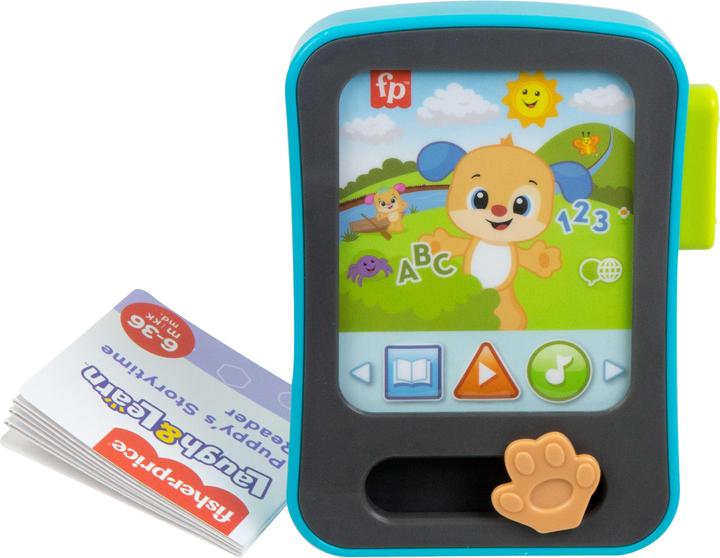 Actual product image Fisher-Price Laugh & Learn Puppy's Storytime Reader (Finnish, Swedish, Norwegian, German, English)