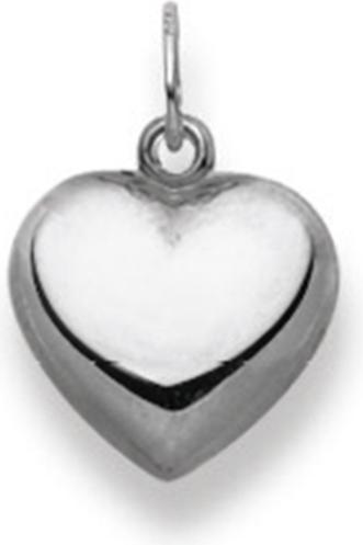 Produktbild Muau Pendant heart white gold 750, 16x11mm (750/18K Weissgold)