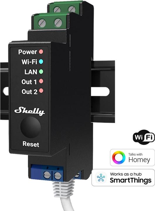 Actual product image Shelly Pro 2 (Switch actuator)