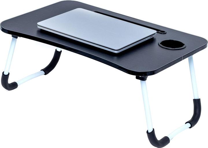 Image du produit Intirilife table pliante pour ordinateur portable en noir