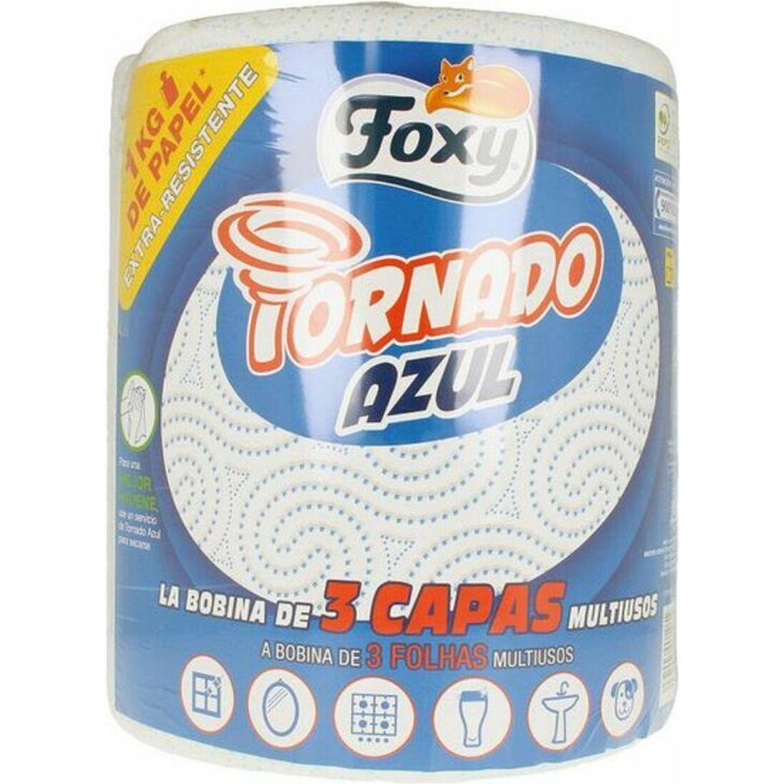 Foxy Tornado Azul, Haushaltspapier, Weiss