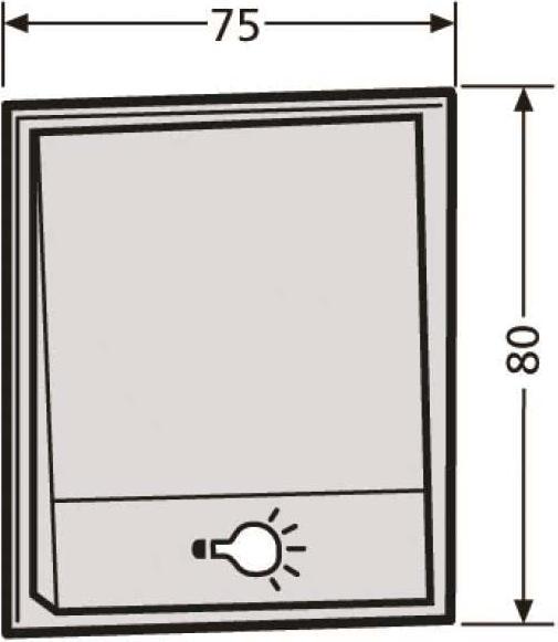 Renz Push-button module 97-9-85273 1 light switch white (old: 97-9-85102)