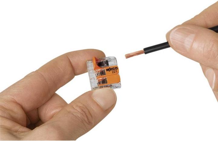 Productafbeelding Wago aansluitklem, 5x 0,14 - 4mm², transparant, 8 st.