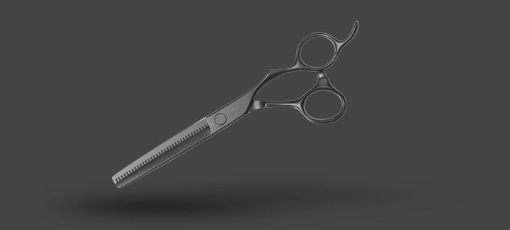 Actual product image Olivia Garden Silkcut PRO 6.0" RH 15.5cm Effiliation Scissors Matt Black (15.50 cm)
