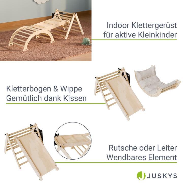 Produktbild Juskys Kletterdreieck Movario Indoor-Klettergerüst