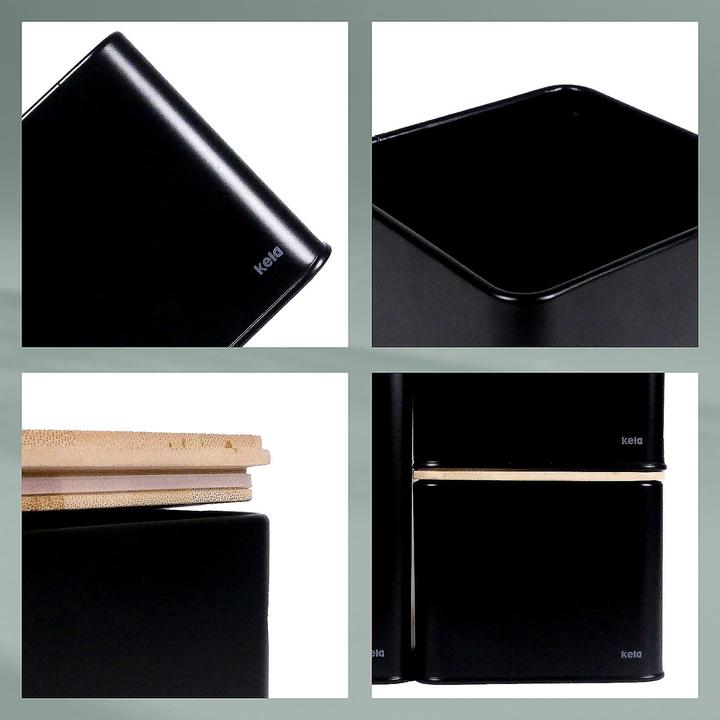 Actual product image Kela Storage jar Kiril black (0.80 l)