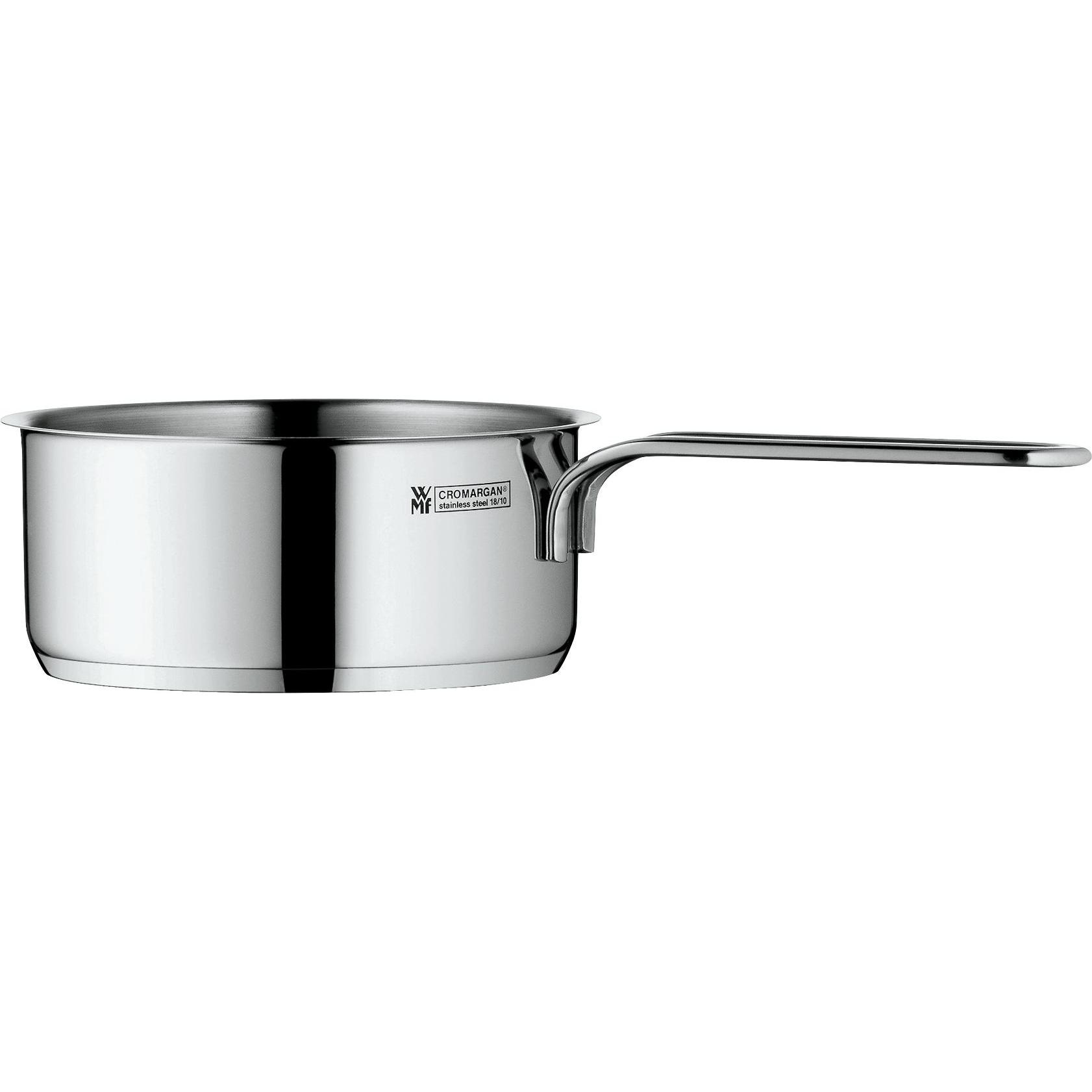 WMF Stielkasserolle Topf klein 12cm Stieltopf Mini Edelstahl 18/10, Pfanne + Kochtopf, Silber