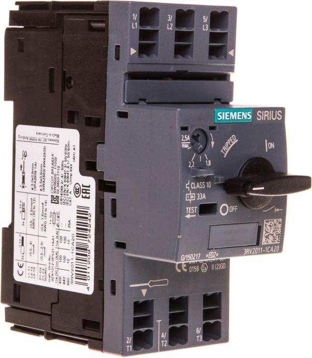 Produktbild Siemens Leistungsschalter für Motorschutz 2,5A