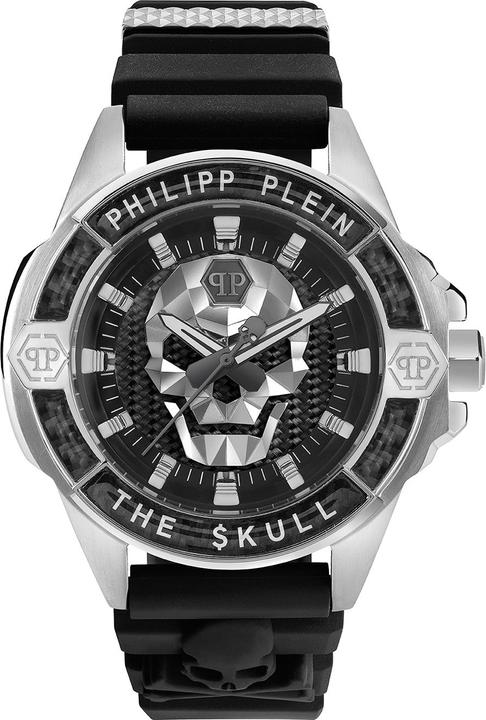 Actual product image Philipp Plein PWAAA1622 The $kull Carbon Fiber 44mm 5ATM (Analogue wristwatch, 44 mm)