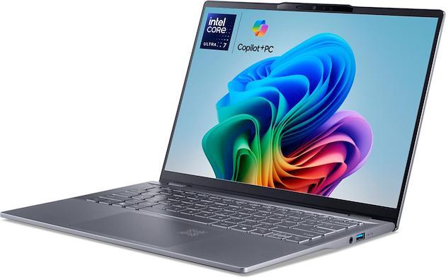 Image du produit Acer Swift 14 AI COPILOT+ Intel Core Ultra 7 256V 16GB Intel Arc Graphics 1TB 14" WUXGA Windows 11 (14", 1000 Go, 16 Go, IT, Intel Core Ultra 7 256V)