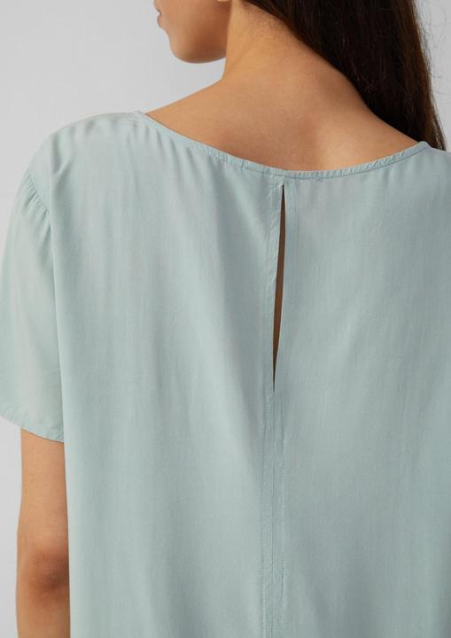 Actual product image S.Oliver Bluse Kurzarmbluse aus Viskose (38)