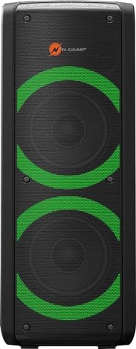 Immagine prodotto N-Gear Altoparlante Bluetooth Let's go party, sistema audio con microfono karaoke, LED da discoteca (8 h)