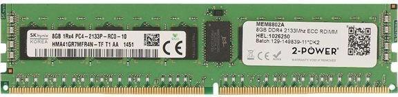 Actual product image 2-Power 8GB DDR4 2133MHz ECC RDIMM (1 x 8GB, 2133 MHz, DDR4-RAM, DIMM)