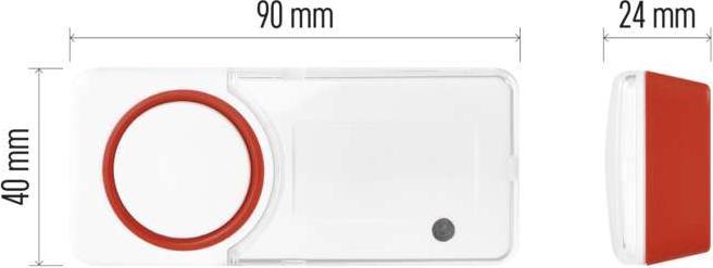 Image du produit Emos P5750T doorbell push button White Wireless