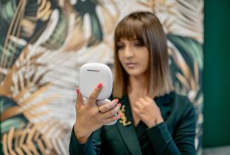 Productafbeelding Humanas HS-PM01 Kosmetikspiegel mit LED-Hintergrundbeleuchtung – Weiss