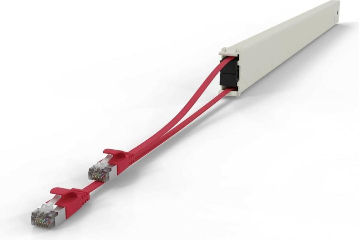 Actual product image PATCHBOX one / Cassette / 46RU / Cat 6A, STP, 2.5 m, red (U/FTP, CAT6a, 2.50 m)