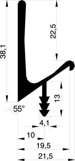 Immagine prodotto Werkstarck Profili a strisce per maniglie con altezza profilo 38 mm