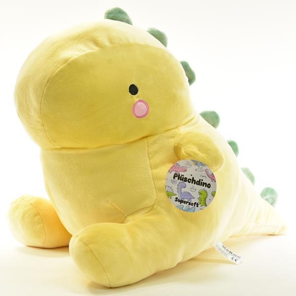 Actual product image Kögler Super soft plush dino, yellow, 40x34x34 cm (40 cm)