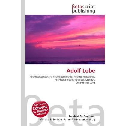 Adolf Lobe, Fachbücher