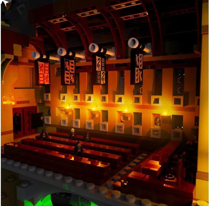 Actual product image Light my bricks LMB 2.0 LED light set for LEGO 71043 Harry Potter Hogwarts Castle