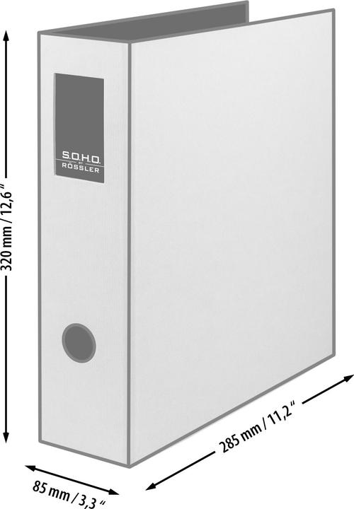 Produktbild Rössler Ordner Soho sage (A4, 85 mm, 1 Stk.)