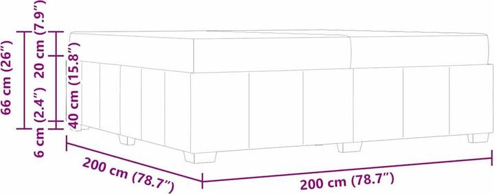 Image du produit vidaXL Bettgestell (200 x 200 cm)