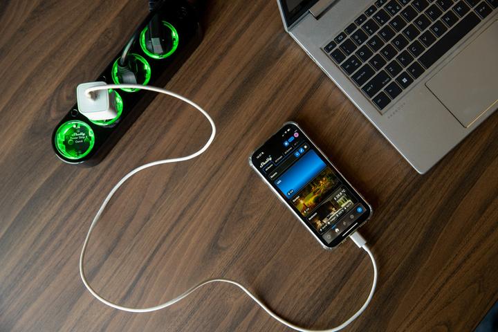 Actual product image Shelly Power Strip 4 Gen4 schwarz (4 x, CEE 7/3, 1.50 m)
