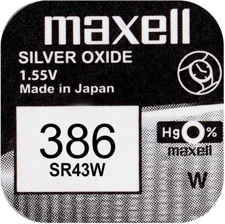 Actual product image Maxell Button cell SR43W (10 pcs., SR43, 125 mAh)