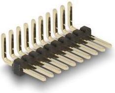 Actual product image Delock Male header 10 pin, grid spacing 1.27 mm, 1-row, angled, 5 pieces
