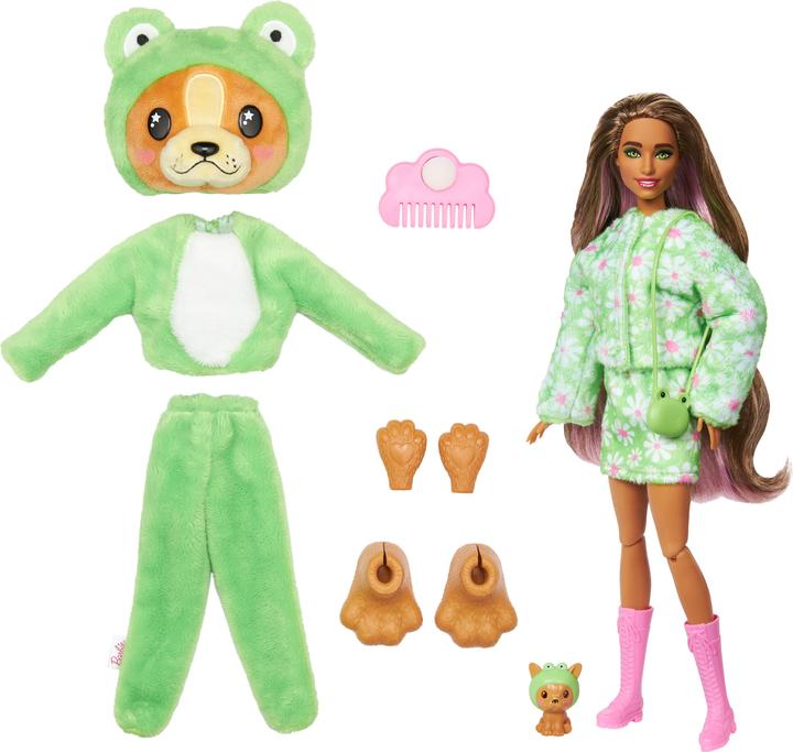 Actual product image Barbie Lalka Mattel Cutie Reveal Piesek-Żaba Seria Kostiumy Zwierzaczki HRK24