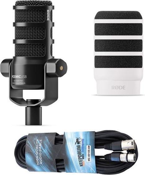 Podmic USB USB-C zu USB-C Kabel 3m Schaumstoff-Popschutz Rode WS14W Popschutz keepdrum XLR-Kabel