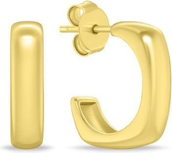 Brilio Silver - Square gold plated earrings EA1152Y