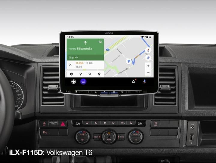 Actual product image Alpine ILX -F115D (Android car, Apple Carplay)