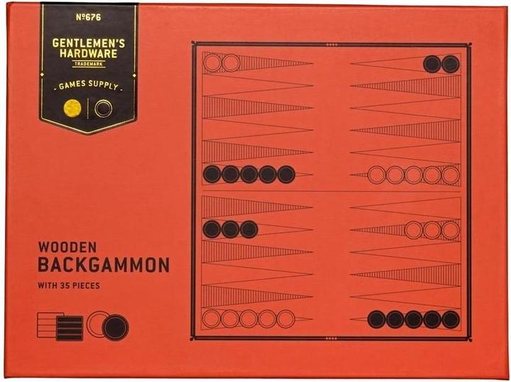 Produktbild Gentlemen's Hardware Acacia Wood Backgammon Set (Englisch, 2 Spieler)