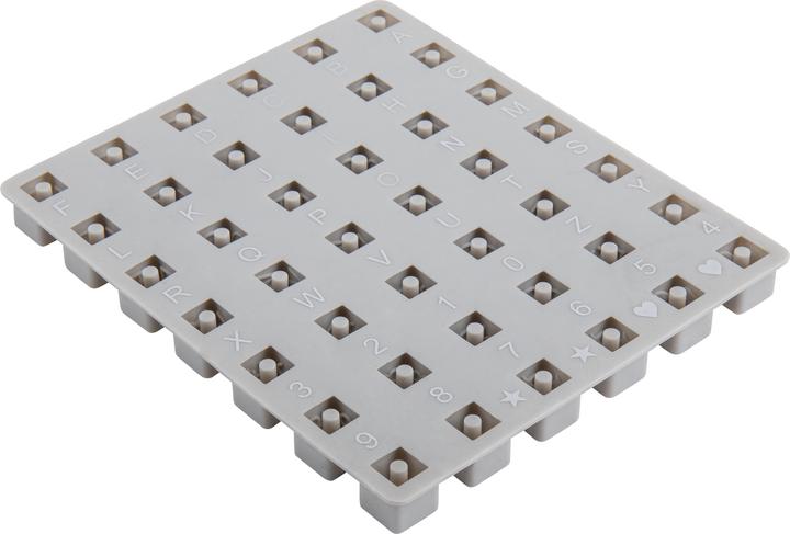 Produktbild Rayher Silikon-Giessform "Perlen-Buchstaben & Zahlen"