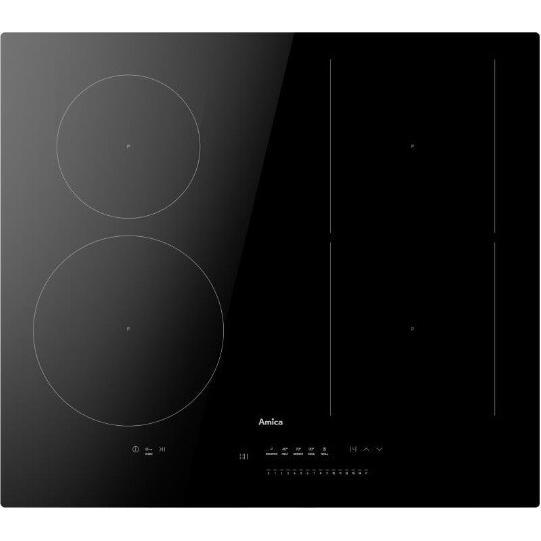 Amica Piano cottura a induzione PIA6541PHTSUN 3.0, Piano di cottura, Nero