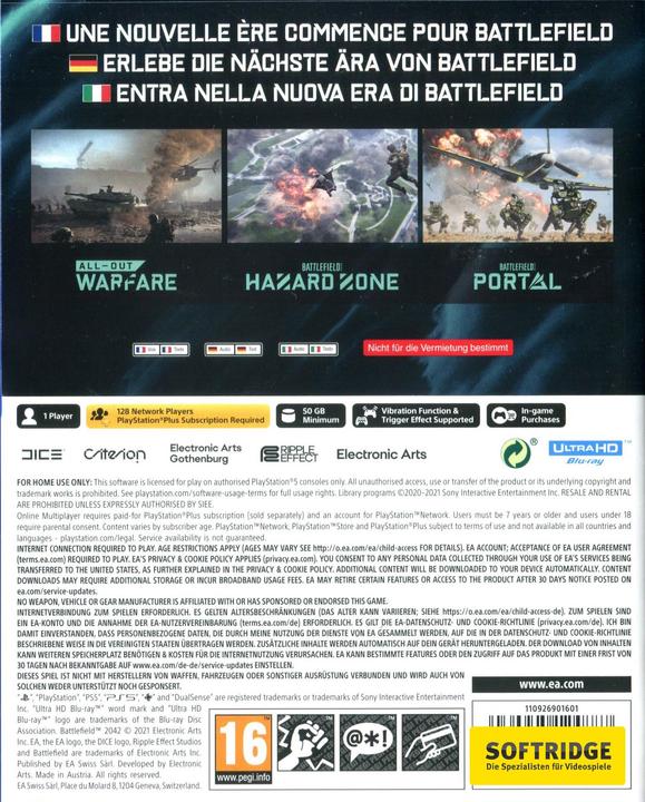 Produktbild EA Games Battlefield 2042 (PS5, DE, FR, IT)