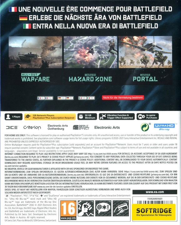 Produktbild EA Games Battlefield 2042 (PS5, DE, FR, IT)