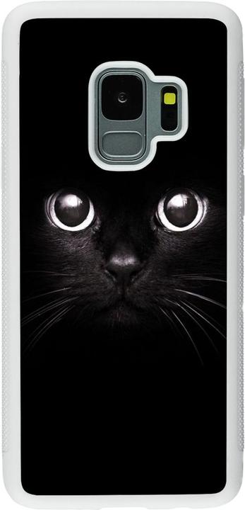 Produktbild PhoneLook Hülle Silikon weiss Cat eyes (Samsung Galaxy S9)