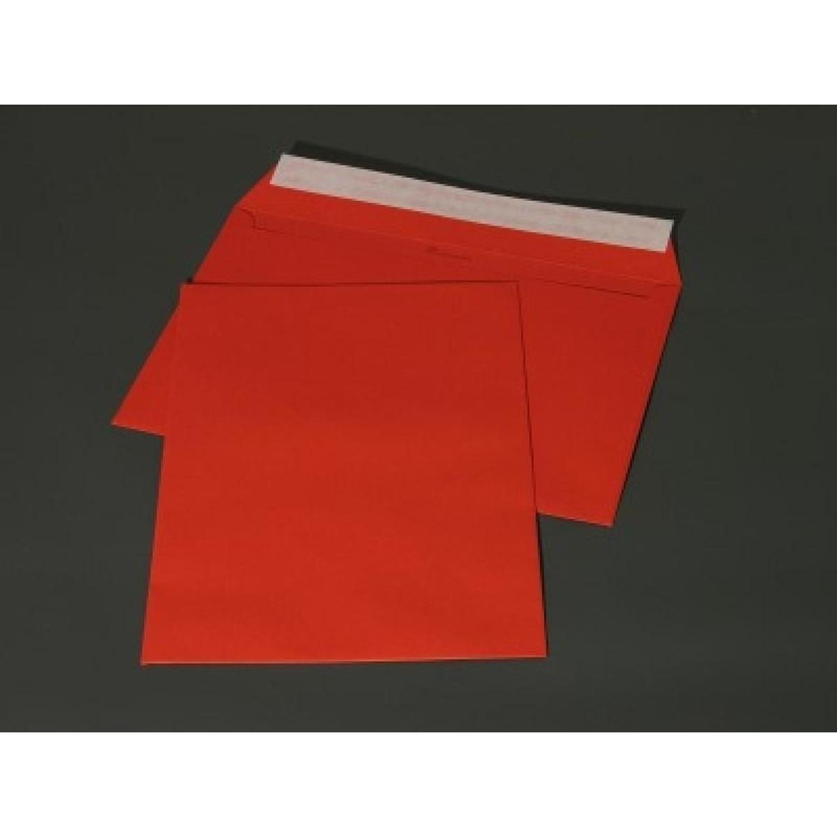Thumbnail - Blanke, Briefumschlag, Briefumschläge C4 120g/qm haftklebend VE=100 Stück intensivrot (C4, 100 x)