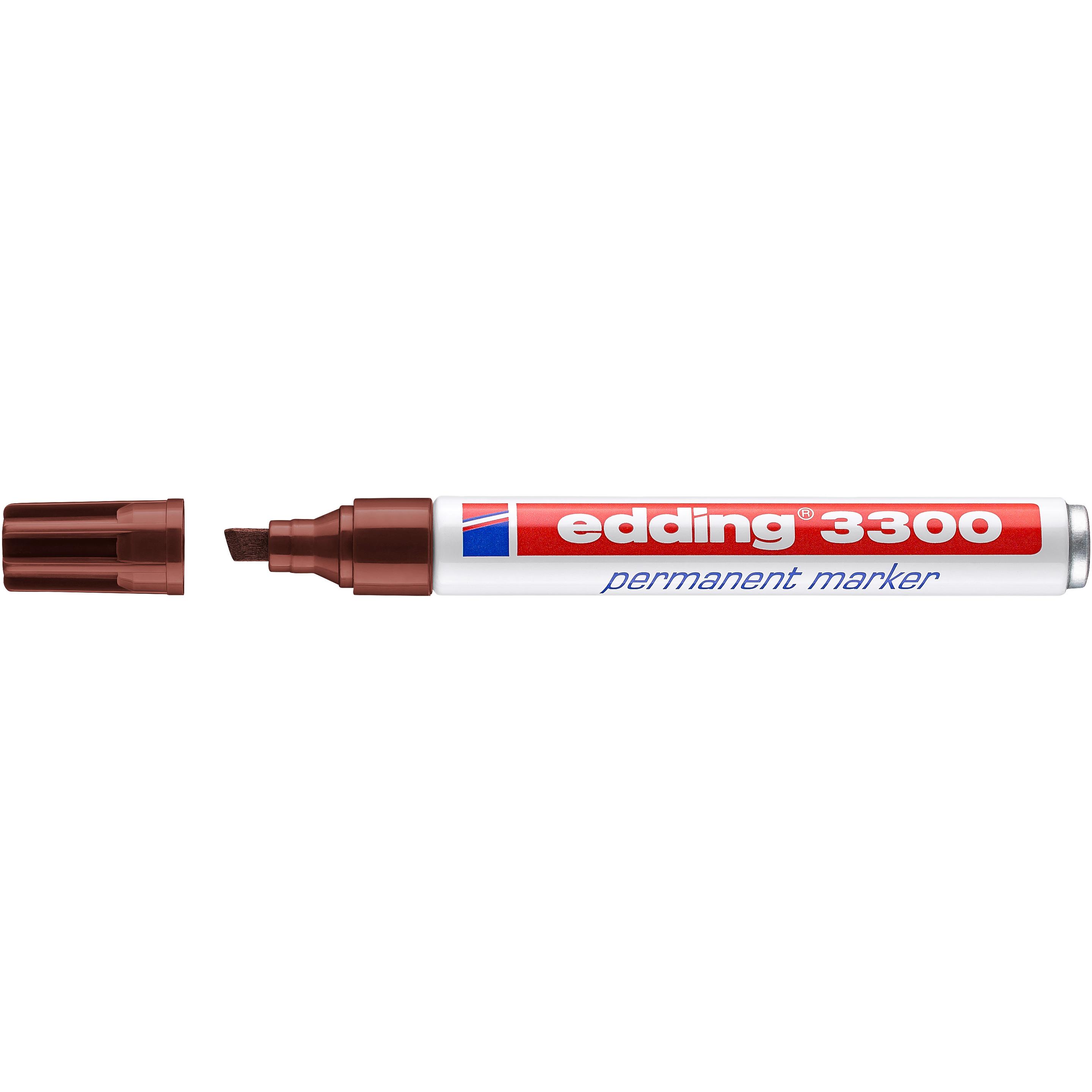 Edding, Marker, 3300 Permanentmarker (Braun, 5 mm, 1 x)