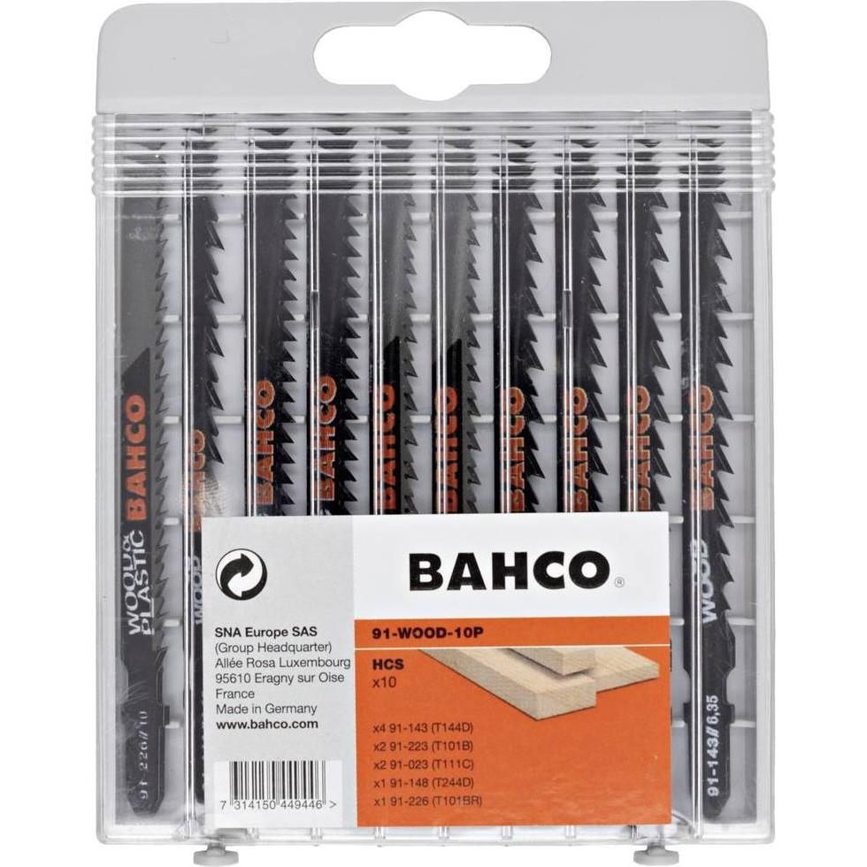 Thumbnail - Bahco, Sägeblatt, Stichsägeblätter-Satz für Holz und Kunststoff - 10-teilig