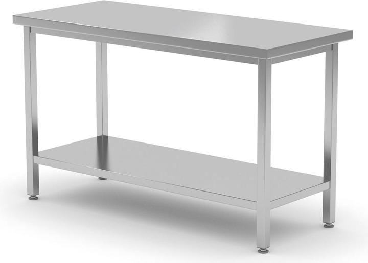 Hendi Schwerlast-Arbeitstisch Edelstahl 1400x700x850 mm (140.10 cm, 70 cm)