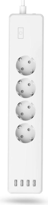 Produktbild Hama Smarte WLAN-Steckdosenleiste 4-fach, einzeln schaltbar, Überlastsch., 4xUSB (4 x, USB, 1.70 m)