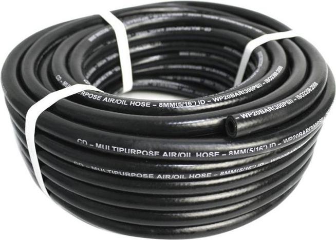 RS PRO Compressed air hose, Black, 12.5mm ID