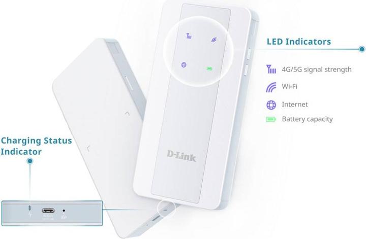 Produktbild D-Link F518, Mobilfunknetzwerkmodem, Weiss, IEEE 802.11ax, Wi-Fi 6 (802.11ax), 5G, NR