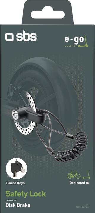 Actual product image SBS Anti-theft lock for bikes and electric scooters