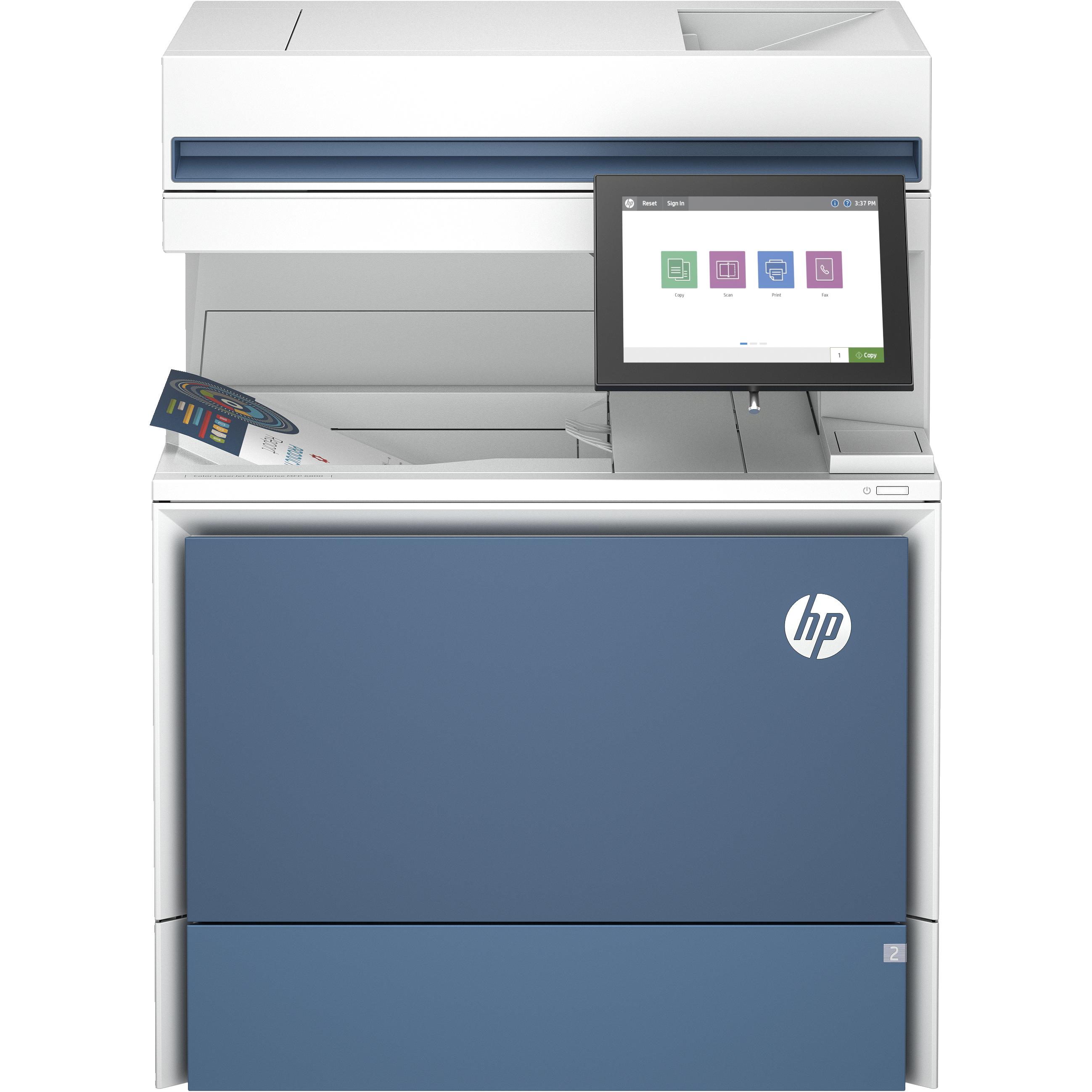 HP LaserJet Enterprise 6800dn (Laser, Farbe), Drucker, Weiss