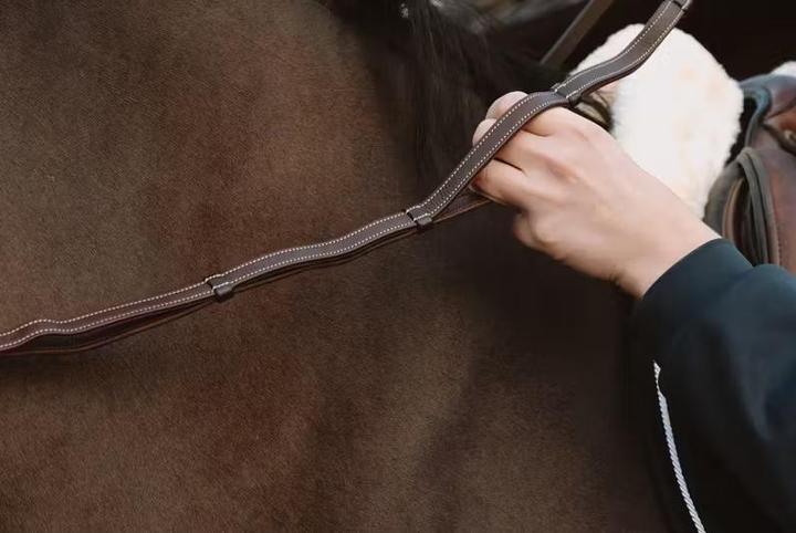 Image du produit Dy'on Rênes pour cheval en cuir à Poignées